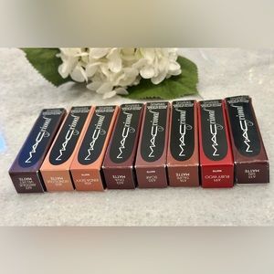 Bundle of 8 beautiful MACximal silky matte lipsticks - random shades